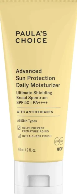 Advanced Sun Protection Daily Moisturizer SPF 50+|Paula's Choice Sale