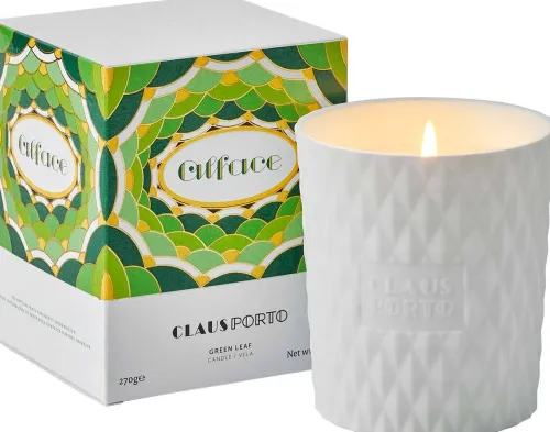 ALFACE Green Leaf Candle|Claus Porto Outlet