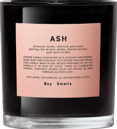 ASH CANDLE|Boy Smells New