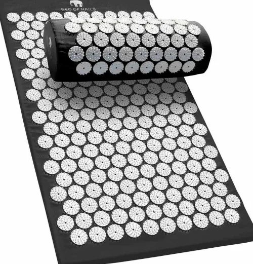 BON Set - Black Mat+Pillow|Bed of Nails Online