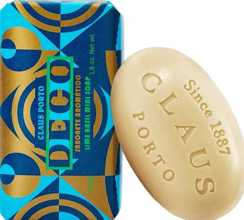 Deco Lime Basil Mini Soap|Claus Porto Hot