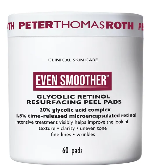 EVEN SMOOTHER™ Glycolic Retinol Resurfacing Peel Pads|Peter Thomas Roth Best