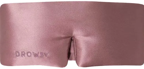 Eyelash Protecting Silk Sleep Mask - Damask Rose|Drowsy Hot