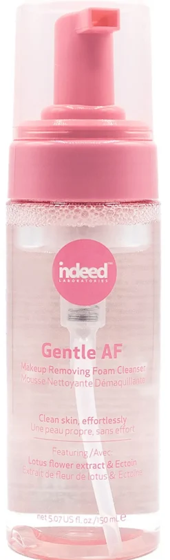 Gentle AF Makeup Removing Foam Cleanser|Indeed Labs