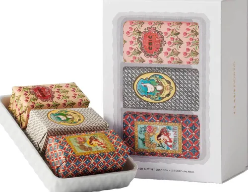 Gift Set Soap Dish & Classico mini soaps|Claus Porto Sale