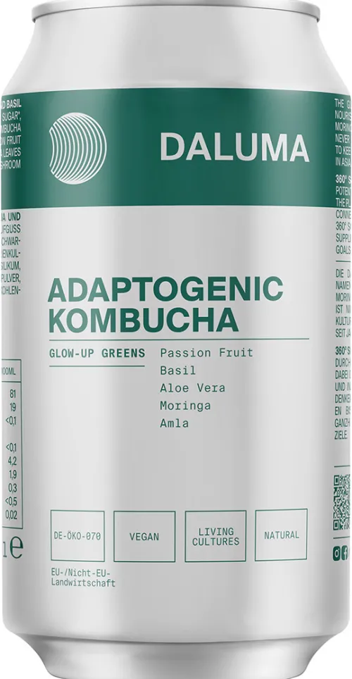 Glow-up Greens Adaptogenic Kombucha|DALUMA Sale