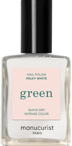 Green Nail Lacquer MILKY WHITE|Manucurist Hot