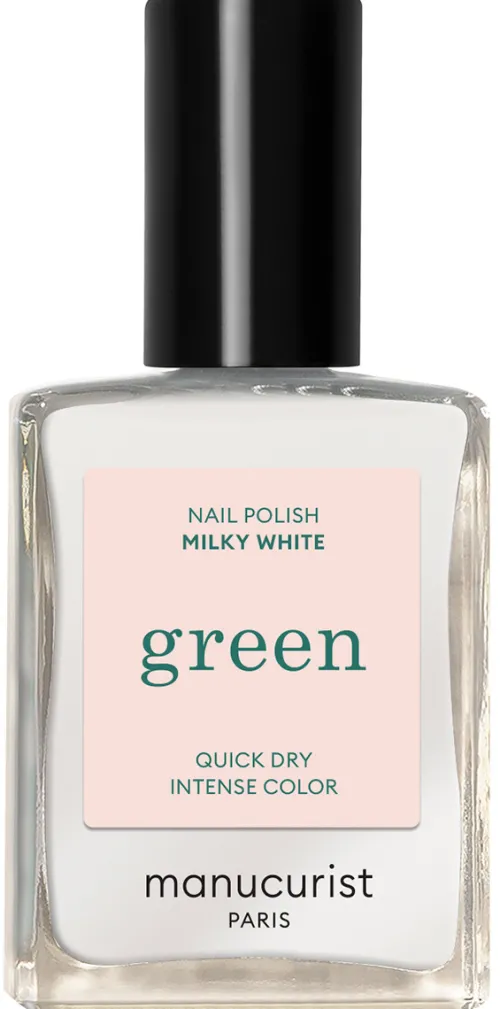 Green Nail Lacquer MILKY WHITE|Manucurist Hot