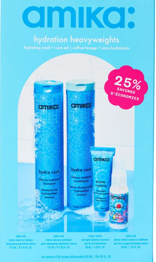 hydration heavyweights hydrating wash + care set|amika Hot