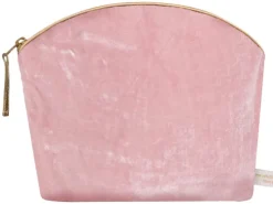 LAVENDER MAKE UP BAG ROSE SILK VELVET|Holistic Silk Outlet