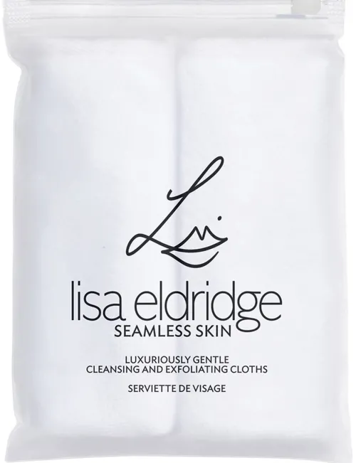 LUXURIOUSLY GENTLE CLEANSING AND EXFOLIATING CLOTHS - White|lisa eldridge