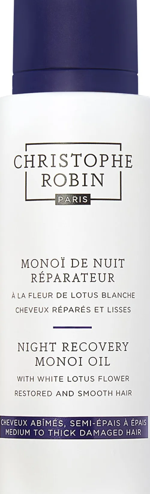 Night Recovery Monoi Oil with White Lotus Flower|Christophe Robin New