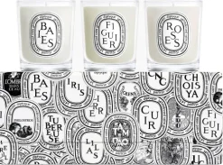 Set of 3 Mini Candles|Diptyque Hot