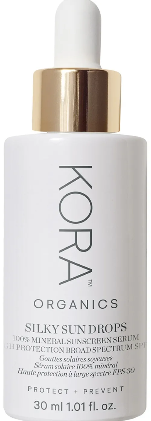 Silky Sun Drops 100% Mineral Sunscreen Serum|Kora Organics New