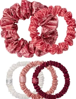 pure silk assorted scrunchies - harriet|Slip Best