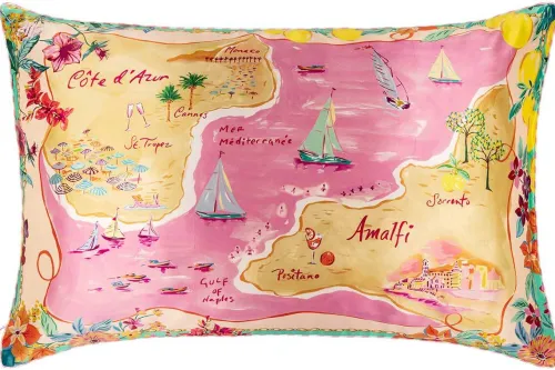 pure silk queen pillowcase - beach club|Slip Sale