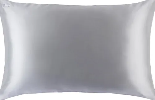 pure silk queen pillowcase - silver|Slip Online