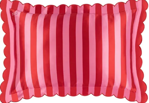 pure silk queen pillowcase with scalloped edge - sunshade|Slip Hot