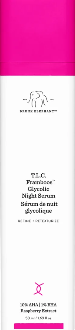 T.L.C. Framboos Glycolic Night Serum|DRUNK ELEPHANT Hot