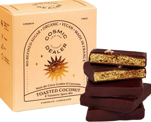 Toasted Coconut & Tumeric nut butter chocolate box|Cosmic Dealer Clearance
